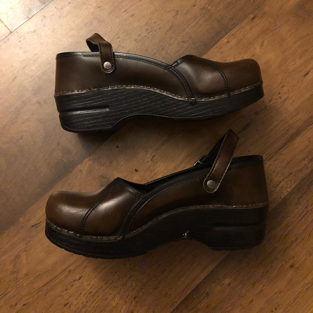 Brown Leather Dansko Shoes